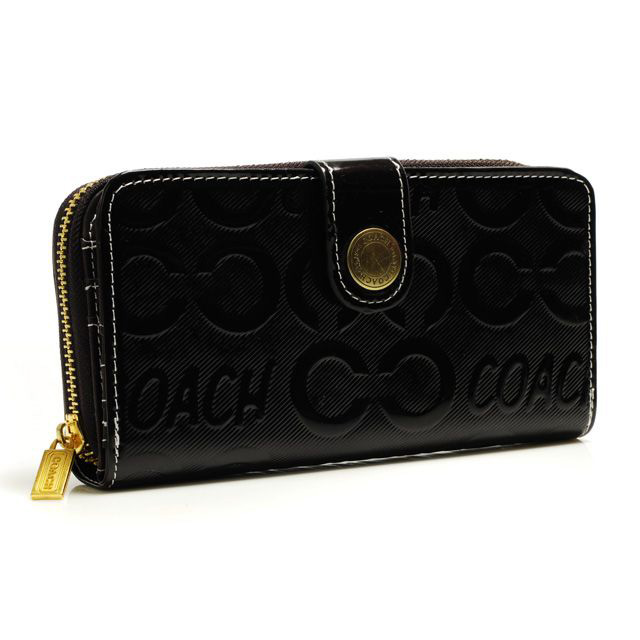 Coach Logo Large Black Wallets BCO [Coach160310-1592] - $27.99 : Coach ...